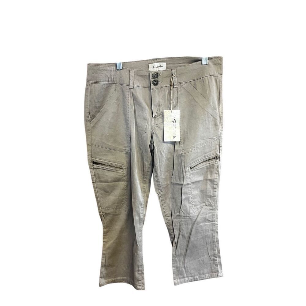 Rewind Crop pants Sz 13 Beige NWT